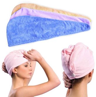Handdoeken Badkamer Haar Handdoek Womens Magic Haardrooginrichtingen Hoed Cap Salon Handdoeken Snel Droog Bad Microfiber Stof-46