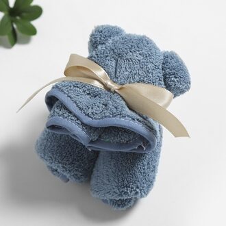 Handdoeken Badkamer Thuis Textiel Handdoek Vrouwen Gewaden Douche Handdoek 80X36Cm Coral Fluwelen Haar Handdoek Beer Vorm Gezicht handdoek donker blauw