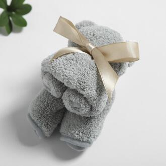Handdoeken Badkamer Thuis Textiel Handdoek Vrouwen Gewaden Douche Handdoek 80X36Cm Coral Fluwelen Haar Handdoek Beer Vorm Gezicht handdoek licht grijs