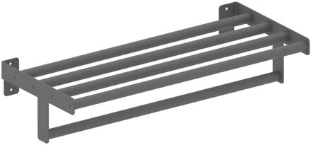 Handdoekenrek Inox 5 Stangen Zwart 45 Cm