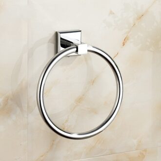 Handdoekenrek Ring Gratis Geperforeerde Ring Handdoek Handdoek Nordic Creatieve Golden Badkamer Handdoek Ring Ring Gold Dyuihr S007