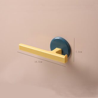 Handdoekenrek Wandmontage Opbergrek Plank Handdoekenrek Bar Opknoping Houder Keuken Badkamer Organizer Kast Hanger Blauw