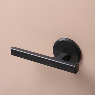 Handdoekenrek Wandmontage Opbergrek Plank Handdoekenrek Bar Opknoping Houder Keuken Badkamer Organizer Kast Hanger zwart