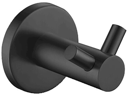 Handdoekhaak Aqua Splash Colorato Dubbel Mat Zwart Aqua Splash