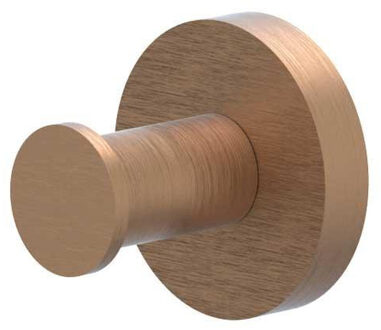 Handdoekhaak - enkel - groot - Geborsteld mat koper PVD 6500605 Koper geborsteld