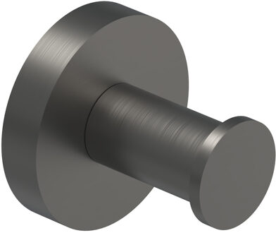 Handdoekhaak - enkel - groot - Geborsteld metal black PVD 6500606 Metal black geborsteld (antraciet)