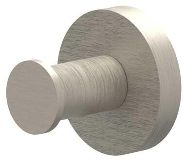 Handdoekhaak - enkel - groot - Geborsteld nickel PVD 6500603 Nickel geborsteld (RVS)
