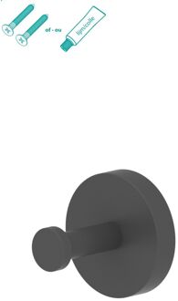 Handdoekhaak Mat Zwart