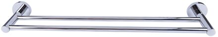 Handdoekhouder Dubbel Stangen Chroom 50x5x11cm
