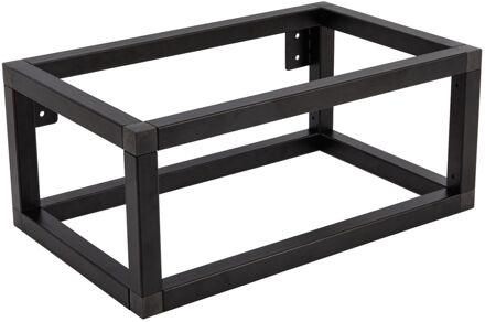 Handdoekhouder Vaia Fontein- Ijzer - Rechthoek - Zwart - 43x21x9cm