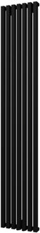 Handdoekradiator BWS Siela Enkel 180 x 31,8 cm Mat Zwart