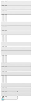 Handdoekradiator Elektrische Links Aansluiting/Comb- Wit 1600X500 BUCWE1600500 Wit glans
