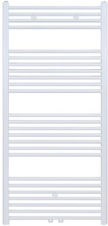 Handdoekradiator - middenaansluiting - 1400X600mm - 754Watt - Wit BW1400600 Wit glans