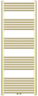 Handdoekradiator - middenaansluiting - 1600X600mm - 557Watt - Goud BWGO1600600 Goud geborsteld