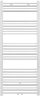 Handdoekradiator - middenaansluiting - 1600X600mm - 828 Watt - Wit Mat Geborsteld BWM1600600