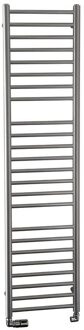 Handdoekradiator Sapho Dina Recht 40x156 cm Metallic Antraciet