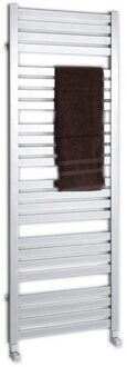 Handdoekradiator Sapho Nevel Recht 55.5x77.3 cm 324W Zilver