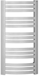 Handdoekradiator Sapho Sidi Gebogen 59.5x109.7 cm 553W Zilver