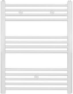 Handdoekradiator Zijaansluiting 800x500mm 352 Watt Wit
