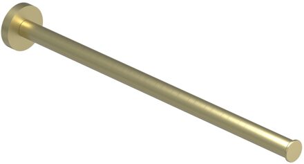 Handdoekrek - vast - enkel - 38cm - Geborsteld mat goud PVD 6500154 Goud geborsteld