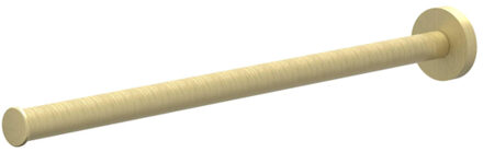 Handdoekrek - vast - enkel - 38cm - Geborsteld mat goud PVD 6500154 Goud geborsteld