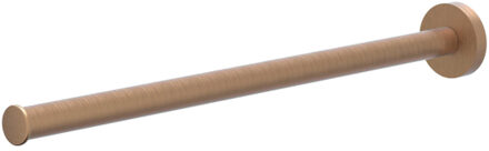 Handdoekrek - vast - enkel - 38cm - Geborsteld mat koper PVD 6500155 Koper geborsteld