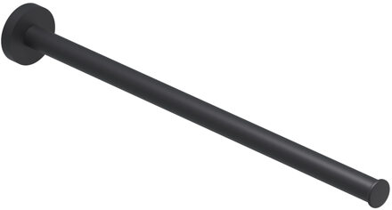 Handdoekrek - vast - enkel - 38cm - Mat zwart PED 6500152 Zwart mat