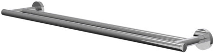 Handdoekrek - wand model - 60cm - dubbel - Chroom 6500101