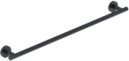 Handdoekrek - wand model - 60cm - enkel - Zwart chroom PVD 6500057 Zwart chroom glans (antraciet)