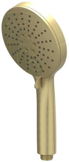 Handdouche IVY Verstelbaar 3-Standen met Antikalk Nozzels van ABS Kunststof Geborsteld Mat Goud PVD