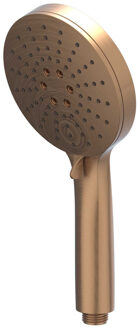 Handdouche - rond - 3-standen - antikalk nozzels - ABS kunststof - Geborsteld mat koper PVD 6900405 Koper geborsteld