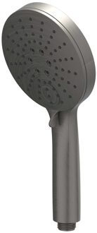 Handdouche - rond - 3-standen - antikalk nozzels - ABS kunststof - Geborsteld metal black PVD 6900406 Metal black geborsteld (antraciet)