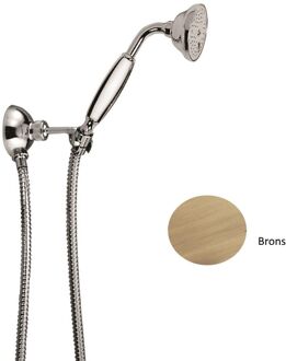 Handdouche Set Sanimex Giulini Inclusief Wandhouder En Doucheslang Brons