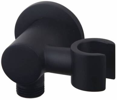 Handdouchehouder Met Doucheaansluiting En Kantelbare Opsteek 1/2" Zwart Aqua Splash