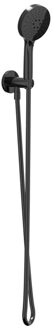 Handdoucheset - 150cm doucheslang - wandhouder met uitlaat - 3 standen handdouche - Zwart chroom PVD 6901147 Zwart chroom glans PVD (gunmetal)
