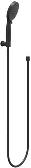 Handdoucheset IVY Set Bestaande Uit Doucheslang 150 cm, Wandhouder En Handdouche 3-Standen Mat Zwart PED