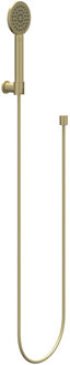 Handdoucheset IVY Set Bestaande Uit Doucheslang 150 cm, Wandhouder En Handdouche Satin Spray Geborsteld Mat Goud PVD