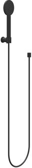 Handdoucheset IVY Set Bestaande Uit Doucheslang 150 cm, Wandhouder En Handdouche Satin Spray Mat Zwart PED