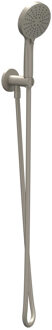 Handdoucheset IVY Set Bestaande Uit Doucheslang 150 cm, Wandhouder Met Uitlaat En Staafhanddouche Geborsteld Nickel PVD