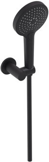 Handdoucheset MAY 3-Standen Handdouche, Verstelbare Wandsteun en Smooth Doucheslang 125 cm Mat Zwart PED