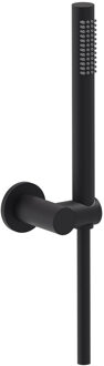 Handdoucheset MAY Staaf Handdouche, Verstelbare Wandsteun en Smooth Doucheslang 125 cm Mat Zwart PED