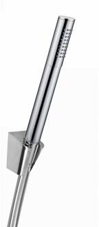 Handdoucheset Rond Met Slang En Houder Chroom Aqua Splash