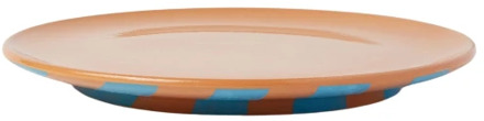Handgemaakte Blauwe Terracotta Dinerbord Sunnei , Multicolor , Unisex - ONE Size
