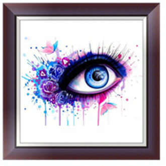 Handgemaakte DIY 5D Hars Diamant Borduurwerk Kruissteek Schilderij Foto 'S DIY Arts Ambachten Thuis Wall Decor (6401 Eye)