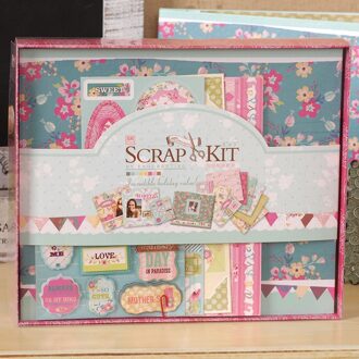 Handgemaakte Diy Album Kinderen Plakboek Baby Groei Herdenkingsmunt Wedding Album Productie Materiaal Pakket Paar Album SR005