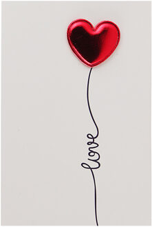 Handgemaakte Diy Effen Rood Hart Wenskaart Met Enveloppen I Love U Postkaart Bruiloft Uitnodiging Kaart Valentijnsdag