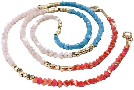 Handgemaakte Gevlochten Imitatie Kristal Gezichtsmasker Keten Lanyard Lenzenvloeistof Anti-Verloren Houder Sieraden Kralen Ketting Riem Leash