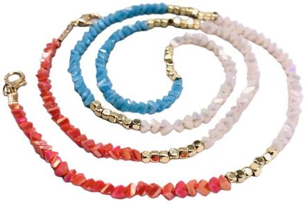 Handgemaakte Gevlochten Imitatie Kristal Gezichtsmasker Keten Lanyard Lenzenvloeistof Anti-Verloren Houder Sieraden Kralen Ketting Riem Leash