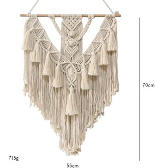 Handgemaakte Geweven Macrame Muur Opknoping Wandtapijten Bruiloft Wanddecoratie Nordic Achtergrond Muur Thuis Woonkamer Thuis Boho Decor
