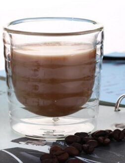 Handgemaakte Gezonde Koffie Kopjes en Mokken Dubbele Muur wei-eiwit canecas espresso Kopjes Hittebestendige Thermische Geïsoleerde 85ml